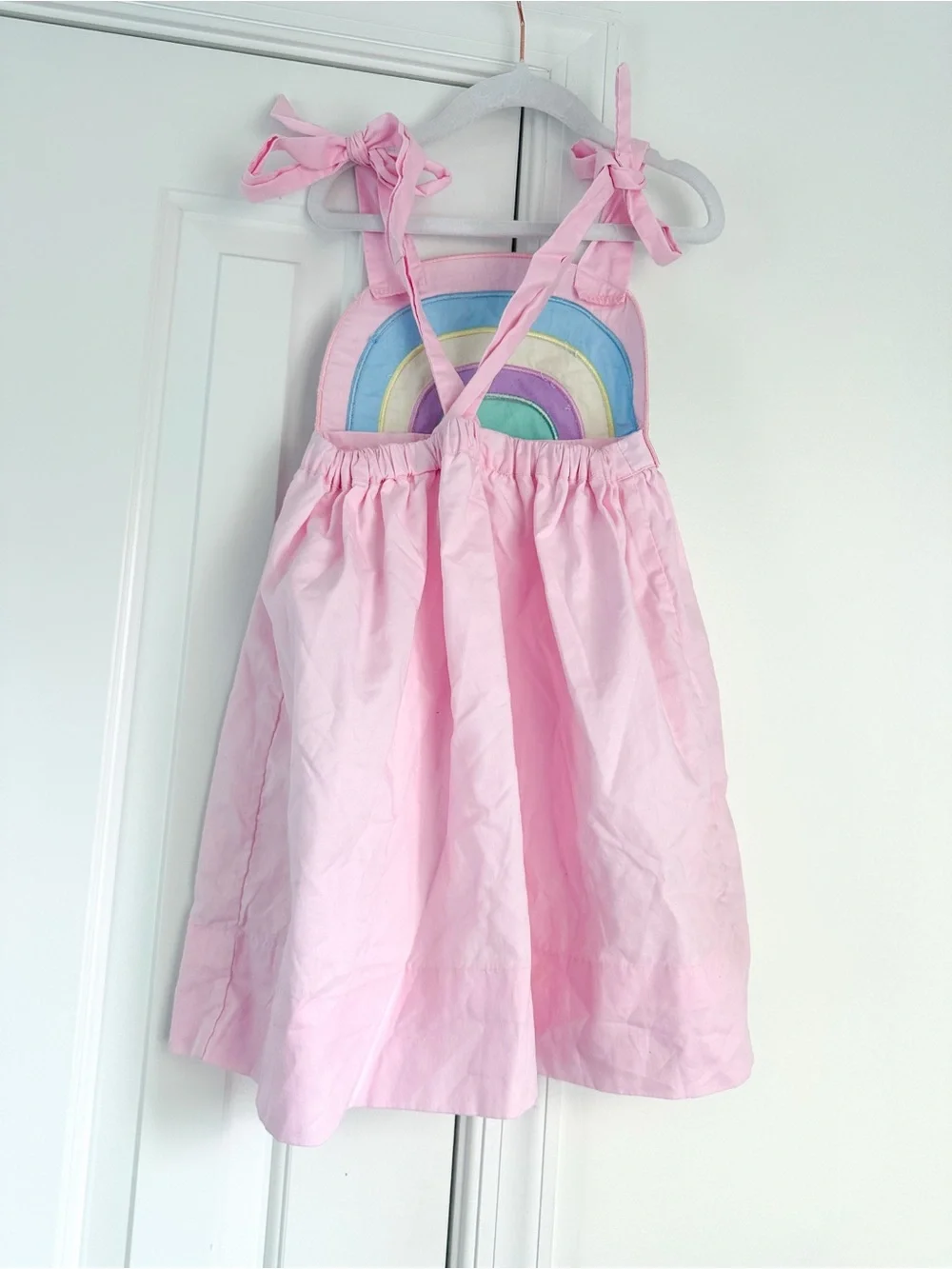 Cecil and Lou pink rainbow dress size 7 EUC
